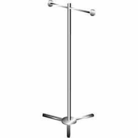 ECONOCO Shopping Bag Rack w/ 2 Arms - Chrome K39